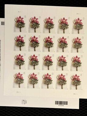 Contemporary Boutonniere Self-Adhesive Forever Stamps 300 Booklets of 20 6000